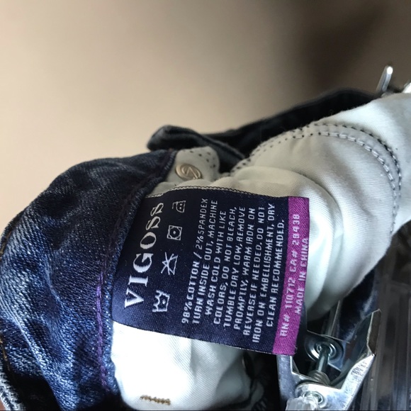 VIGOSS #332 The Chelsea Skinny Distressed Jeans - Picture 8 of 8